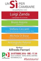 Un S per cambiare - incontro con Zanda, Astorre, Di Biase, Pelonzi e Ferrari - 20/10 ore 17:30